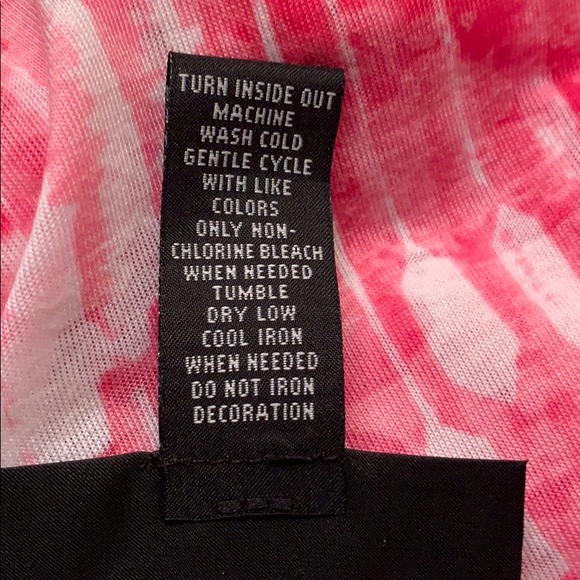 INC Cold Shoulder Pink and White Beaded Top Size PXL - Picture 8 of 8